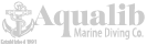 Aqualib Marine Diving Co. Logo